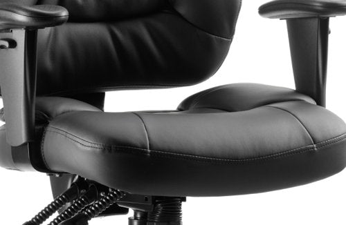Galaxy Chair Black Leather