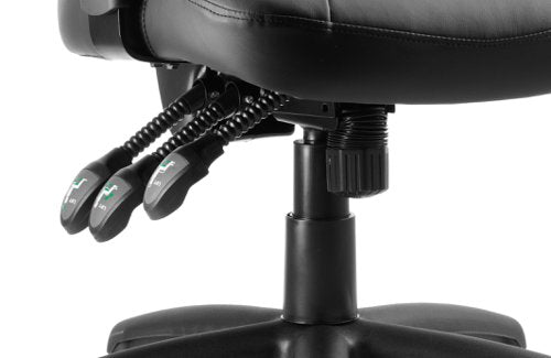 Galaxy Chair Black Leather