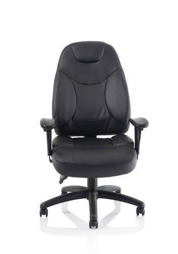 Galaxy Chair Black Leather