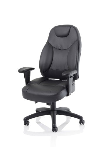 Galaxy Chair Black Leather