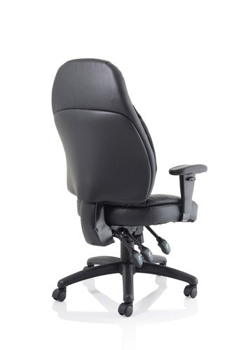 Galaxy Chair Black Leather