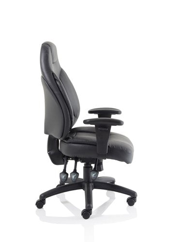 Galaxy Chair Black Leather