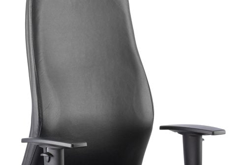 Onyx Leather wHeadrest wArms BK