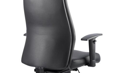 Onyx Leather wHeadrest wArms BK