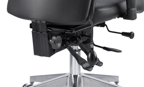 Onyx Leather wHeadrest wArms BK