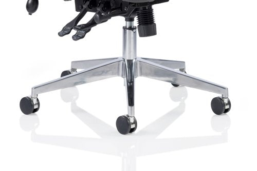 Onyx Leather wHeadrest wArms BK