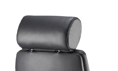 Onyx Leather wHeadrest wArms BK