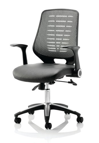 Relay Leather Seat Silver Back wArms