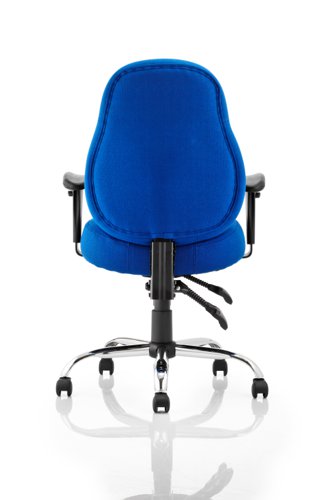 Storm Chair Blue Fabric wArms