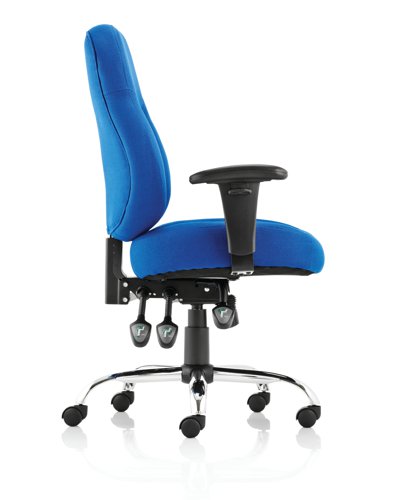 Storm Chair Blue Fabric wArms