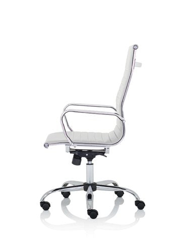 Nola High Back Exec Leather Chair WH