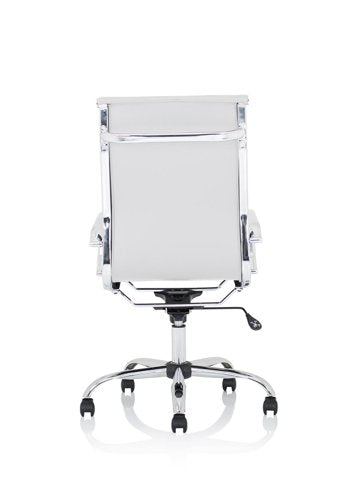 Nola High Back Exec Leather Chair WH