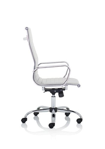 Nola High Back Exec Leather Chair WH