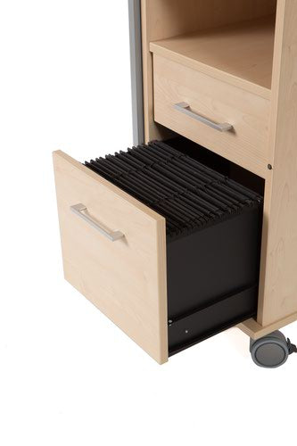 Rocada Office Caddy 47x120x50cm Beech