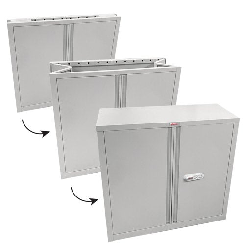 SCF0891GGE Steel Cupboard ElecLock GY