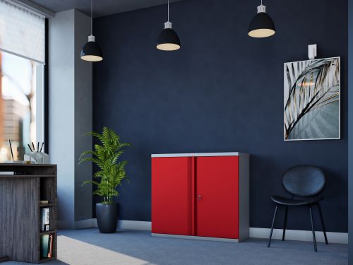 Phoenix SCL 1 Shelf Cbrd Red KeyLock