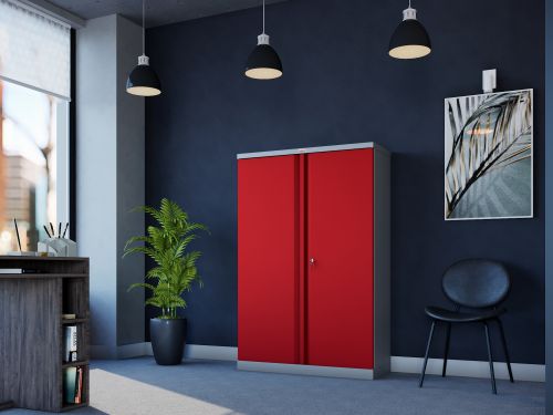 Phoenix SCL 3 Shelf Cbrd Red KeyLock