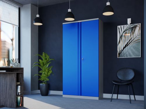 Phoenix SCL 4 Shelf Cbrd Blue KeyLock