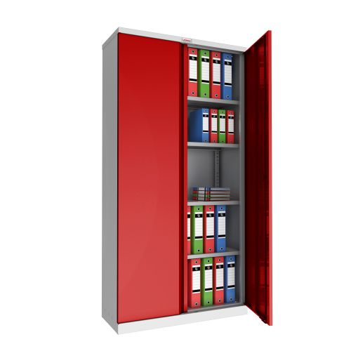 Phoenix SCL 4 Shelf Cbrd Red Key Lock