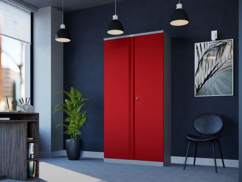 Phoenix SCL 4 Shelf Cbrd Red Key Lock