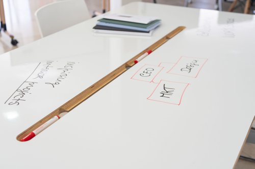 Dry Erase Meeting Desk 2100x1000mm