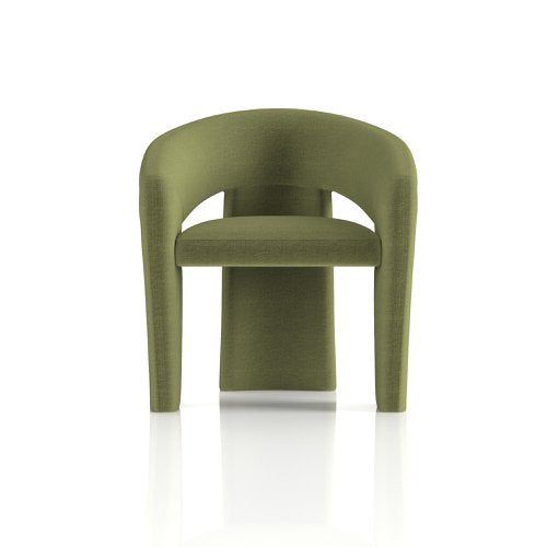 Boho Fabric Armchair Forest Green