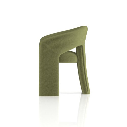 Boho Fabric Armchair Forest Green