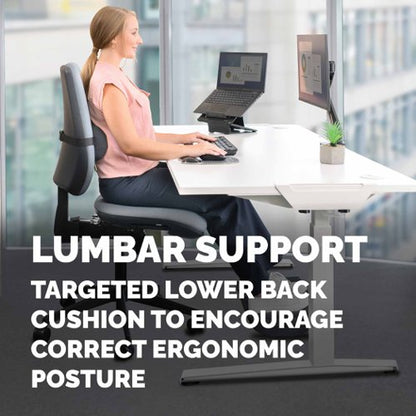 Fellowes Breyta Lumbar Cushion Black