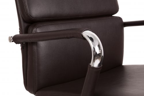 Deco Faux Leather Exec Chair Brown