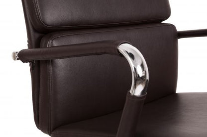 Deco Faux Leather Exec Chair Brown