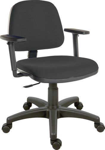 ErgoBlast Fabric OpsChair Adj Arms BK