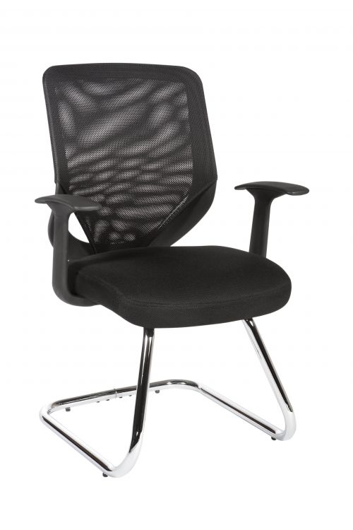 Nova Mesh Back Visitor Chair Black