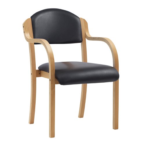 Tahara Armchair BK Vinyl BCH Frame