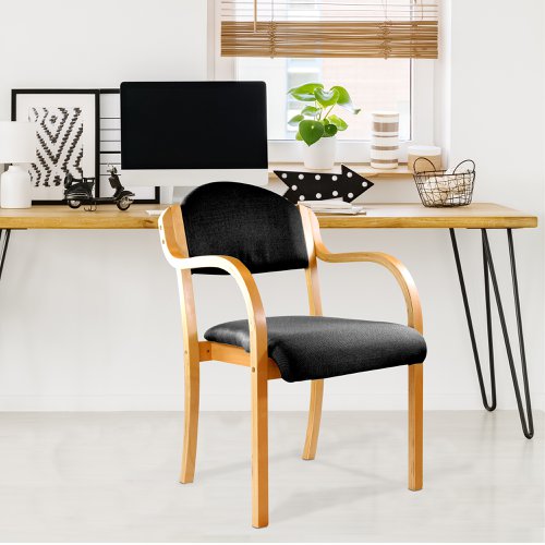 Tahara Armchair BK Fabric BCH Frame