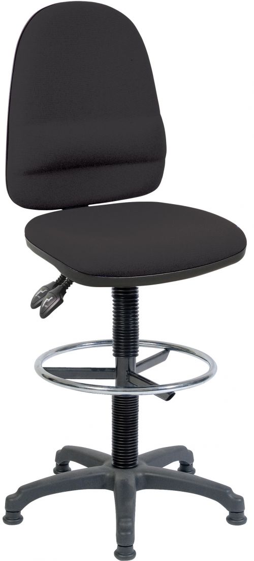 ErgoTwin Chair with Fixed Footring BK