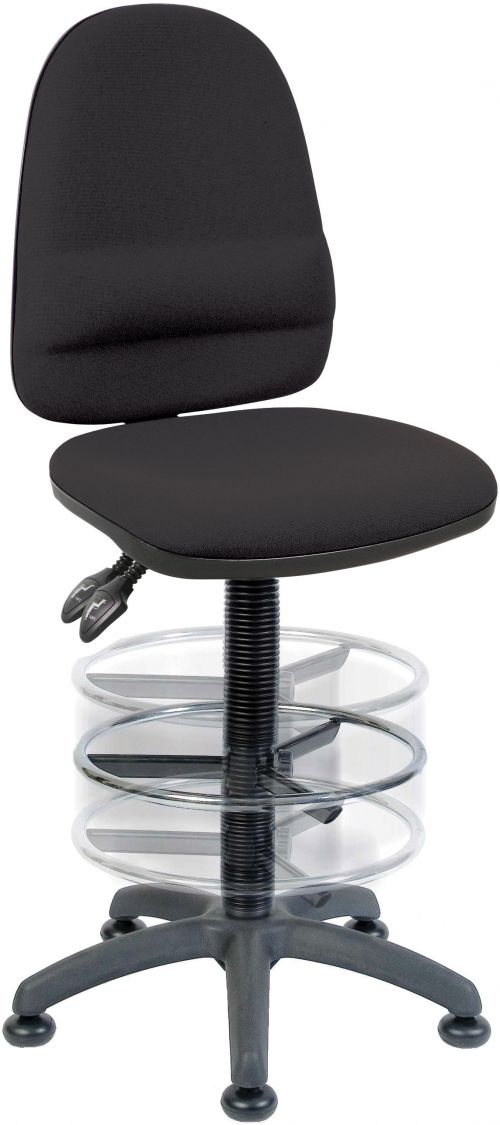 ErgoTwin Deluxe Drafter Fixed Arms BK