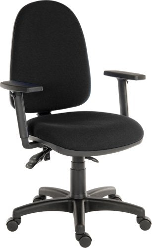 Ergo Trio HB Ops Chair Adj Arms BK