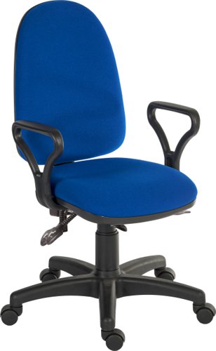 Ergo Trio HB Ops Chair Fixed Arms BL