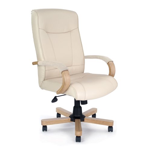 Troon High Back Exec Chair Cream