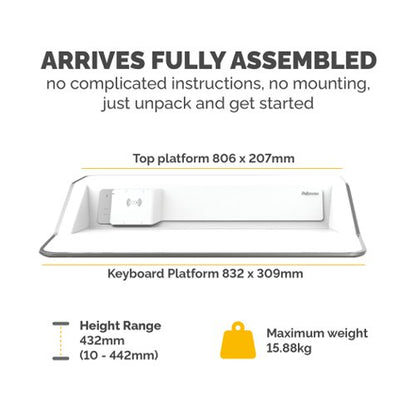 Fellowes Lotus DX Sit Stand White