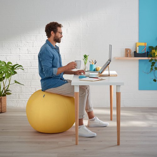 Leitz Ergo Cosy Sitting Ball Warm Yellow