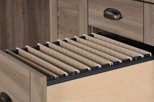 Louvre Hutch HomeOffice Desk Salt Oak
