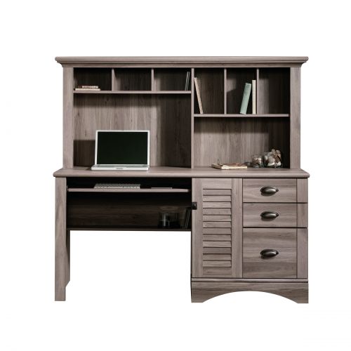 Louvre Hutch HomeOffice Desk Salt Oak