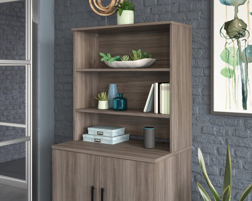 Affiliate Hutch for Storage Unit Elm