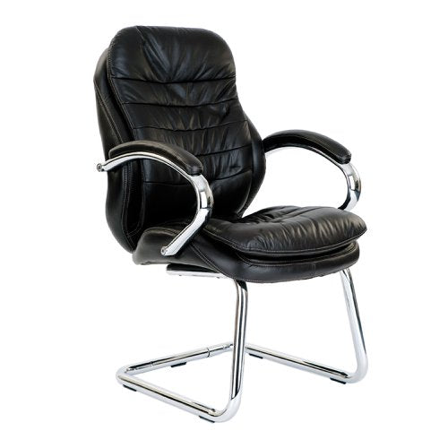 Santiago HB Leather Visitor Chair BK
