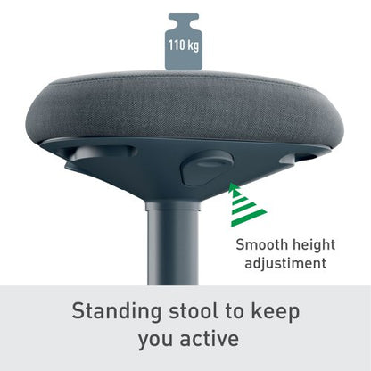 Leitz Ergo Standing Stool Dark Grey