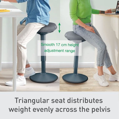 Leitz Ergo Standing Stool Dark Grey