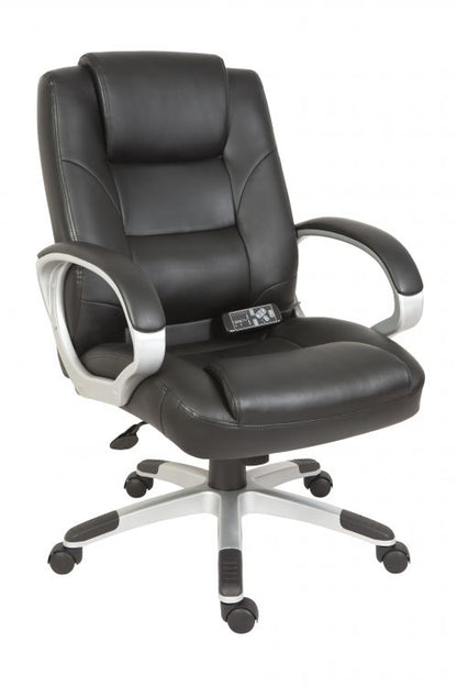 Lumbar Massage Executive Chair Black