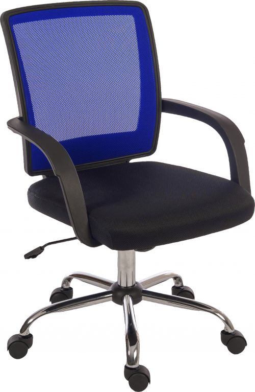 Star Mesh Back Chair Blue
