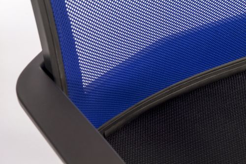 Star Mesh Back Chair Blue